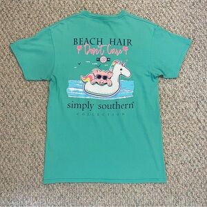 “Beach Hair, Don’t Care” Simply Southern T Shirt